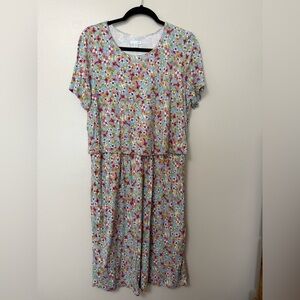 JJill ditsy Floral Short-Sleeve knee length Dress